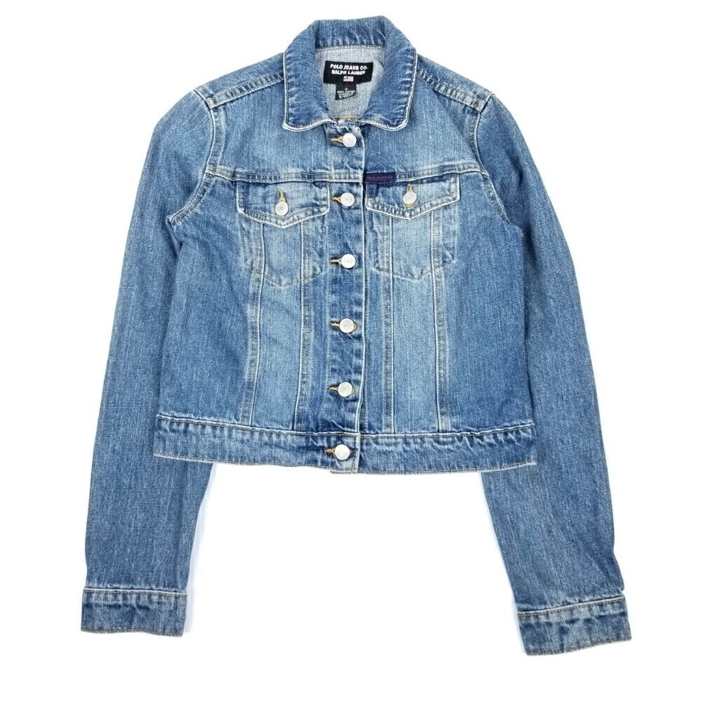Polo Ralph Lauren Button Down Denim Trucker Saturday Jean Jacket Womens Small